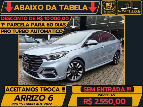 CAOA CHERY ARRIZO 6 1.5 VVT TURBO iFLEX GSX CVT